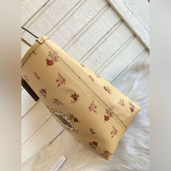 NWT | COACH Disney Mickey Floral Reversible Tote + Pouch + Wallet Ava City Metro - Picture 3 of 11